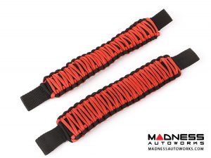 Jeep Wrangler JK Para Cord Seat Mount Grab Handle - Red